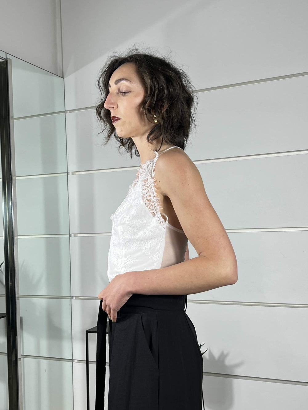 body con pizzo bianco B282LJS1100 IMPERIAL