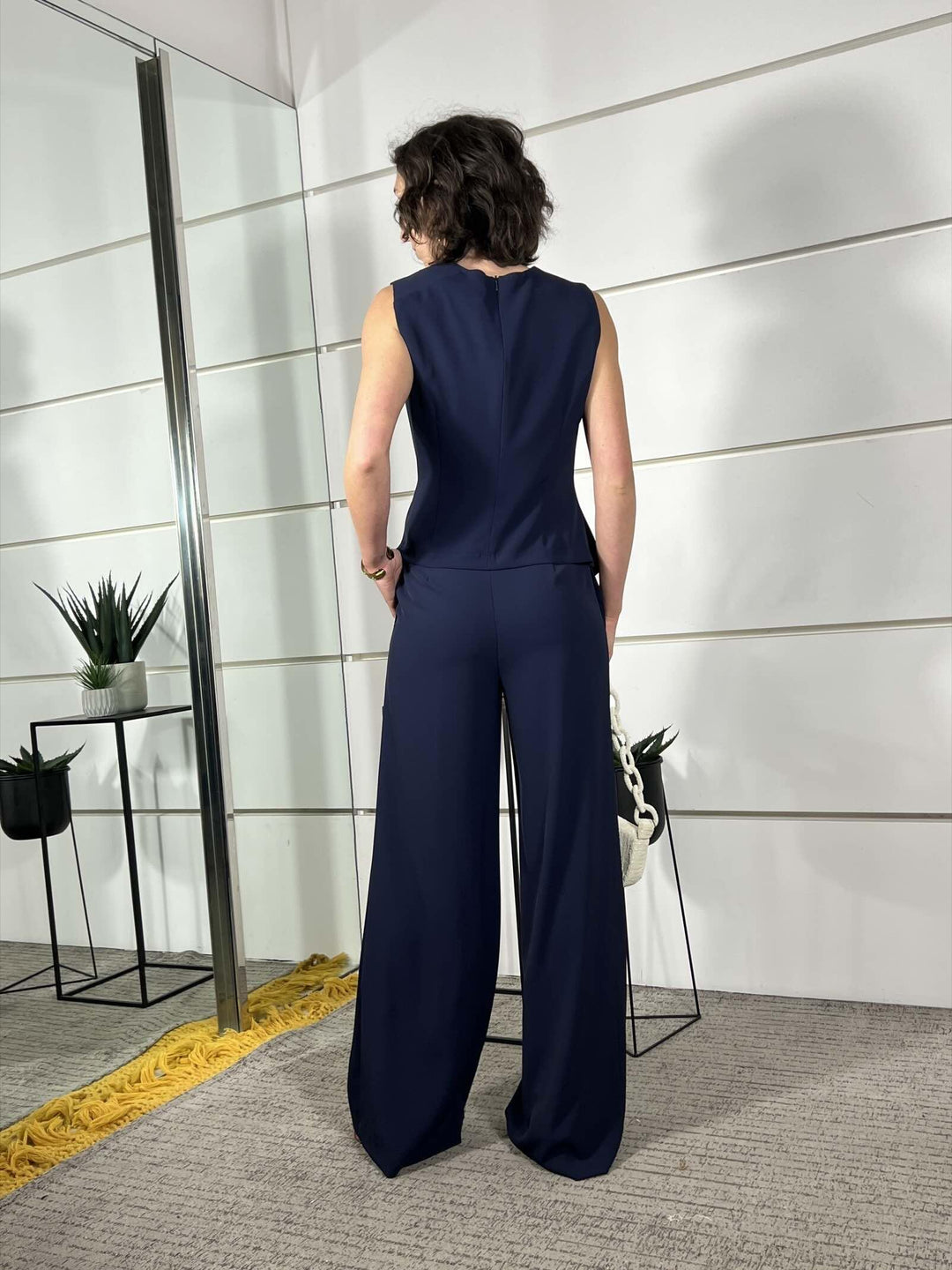 pantalone a palazzo blu TAB1686BLU 89 VICOLO