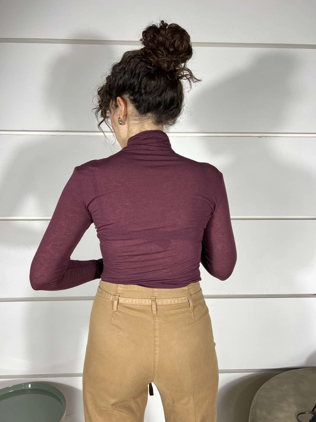 DOLCEVITA IN JERSEY LEGGERO T048VUMA641BURGUNDY MANILA GRACE