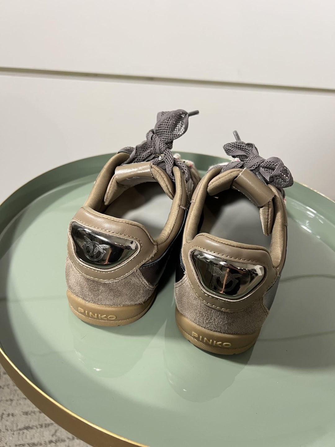 SNEAKERS IN TESSUTO TECNICO ON INSERTI IN SUEDE E CON LACCI INTERCAMBIABILI YULIA 01L72 PINKO