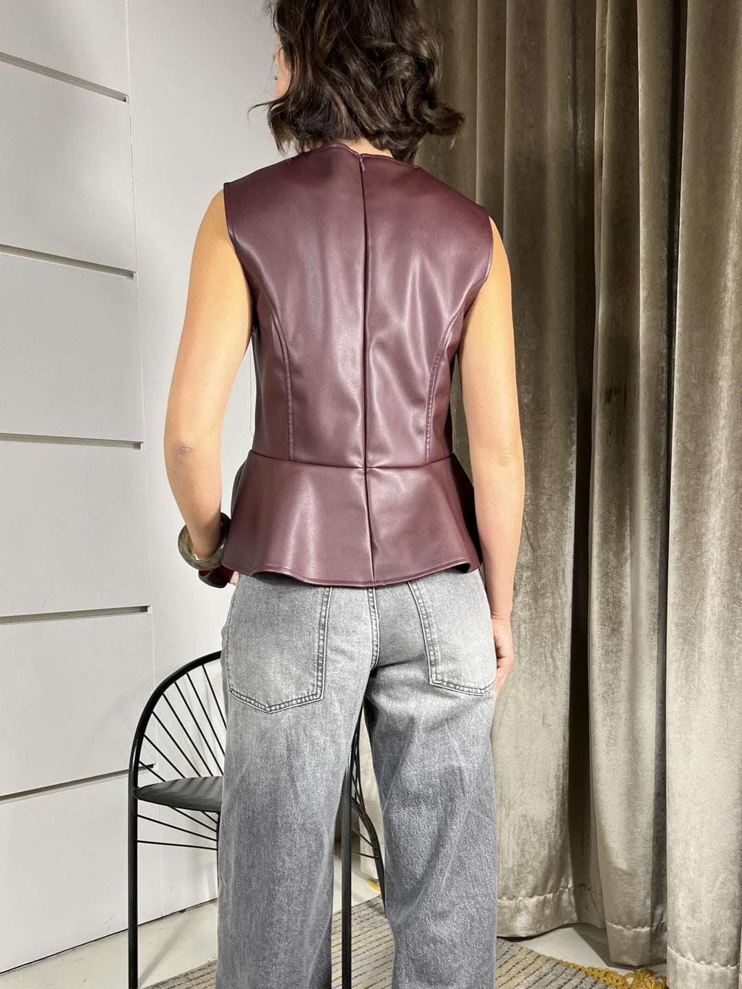 TOP IN ECOPELLE VINO M09184VINO SUSY MIX