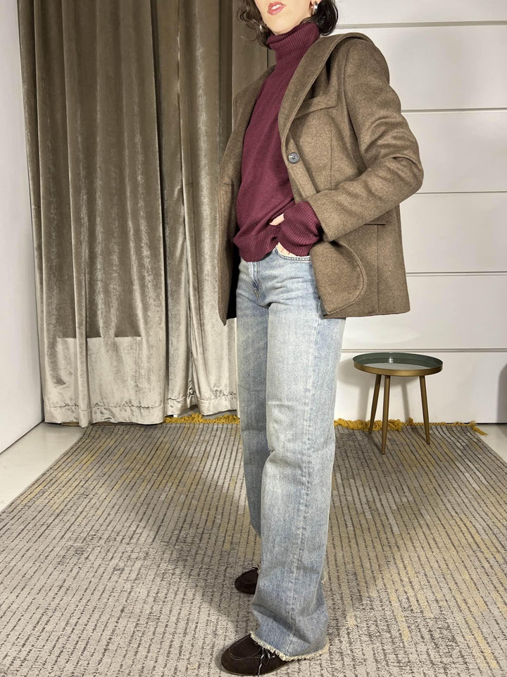 jeans alex lavaggio al the taglio vivo DF5258DENIM VICOLO