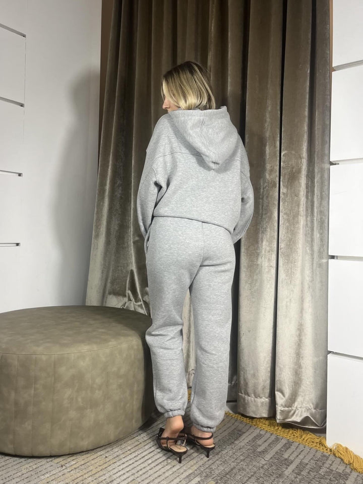 PANTALONE DELLA TUTA GRIGIO FELPATO TF1752GRIGIO VICOLO