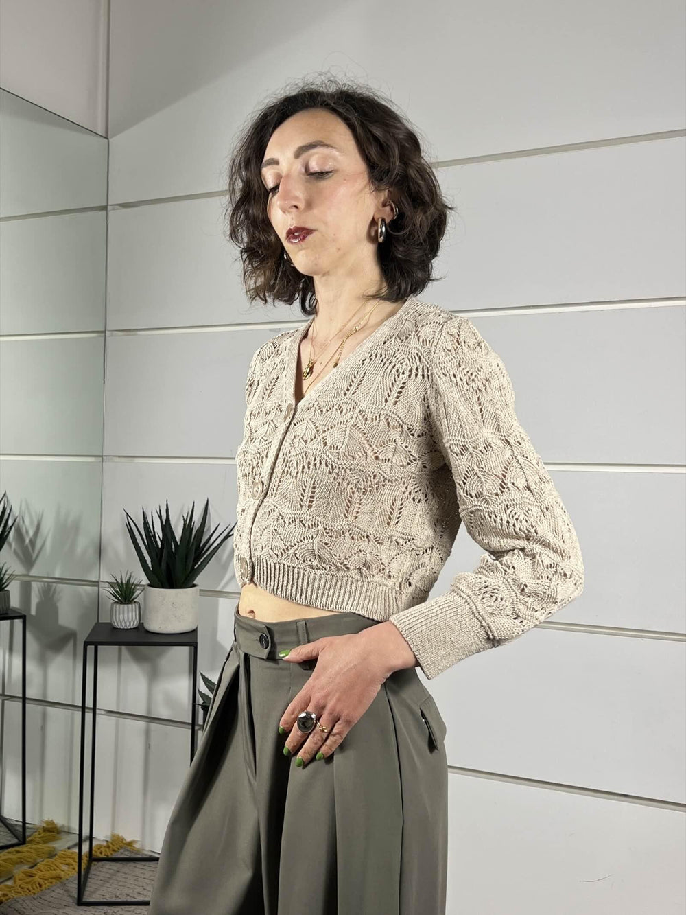 cardigan cropscollo a v corda 26217CORDA SUSY MIX