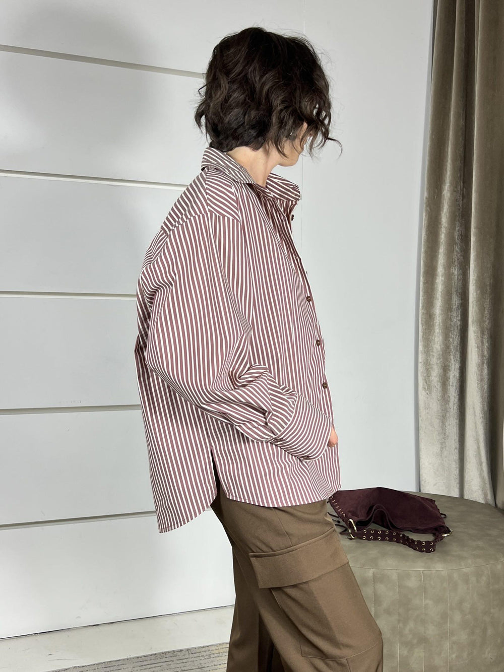 camicia a righe moro CFW-P041MORO HAVE ONE