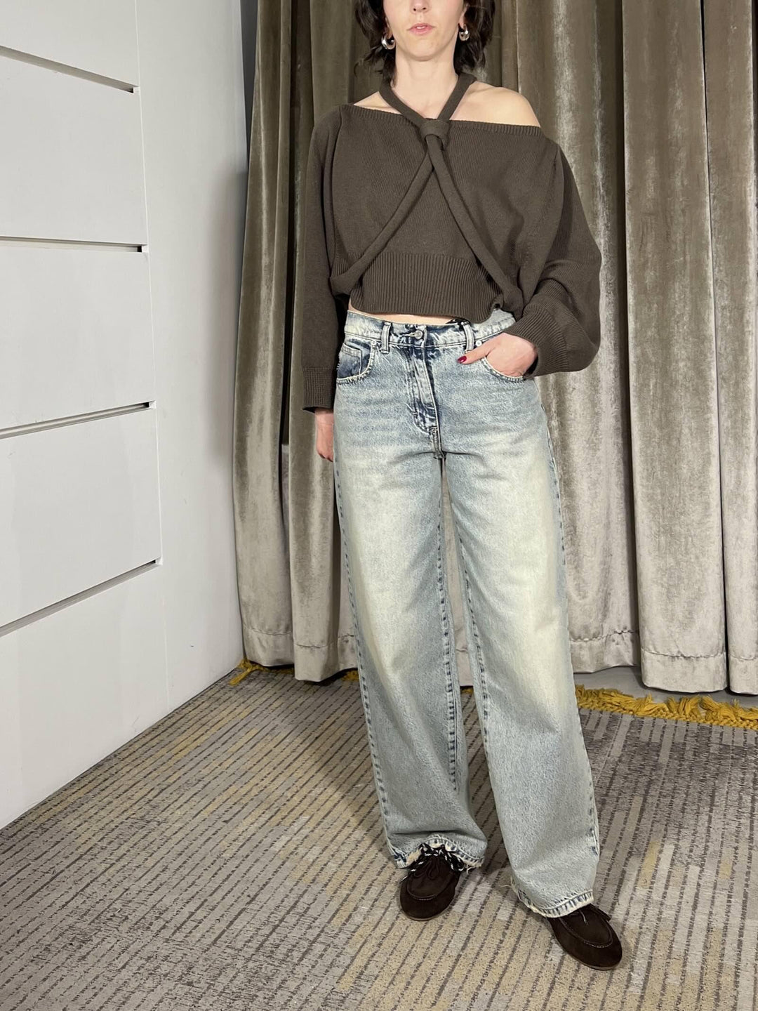 jeas modello bella  lavaggio al the PLS-Q029DENIM HAVE ONE