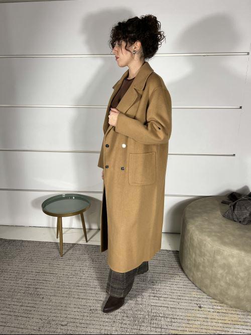 CAPPOTTO DOUBLE IN MISTO LANA COLORE CAMMELLO K110WUMD643AMBRA MANILA GRACE