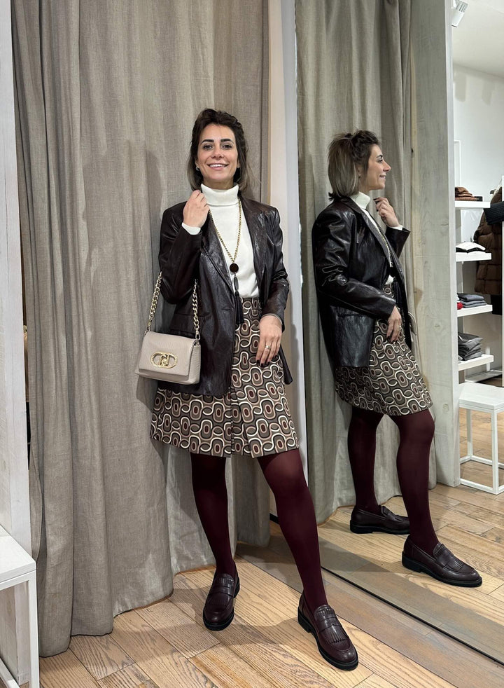 BLAZER  BORDEAUX DRITTO IN ECOPELLE NEWMUST001 iBLUES 1