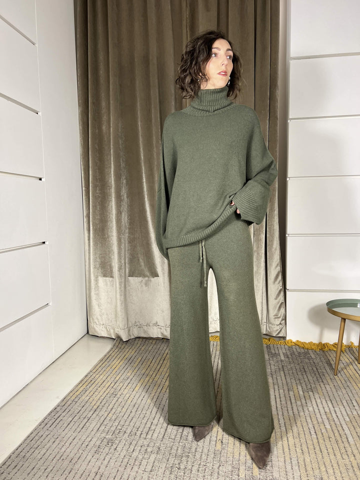 maglione collo alto con coste militare M30258911765 IMPERIAL