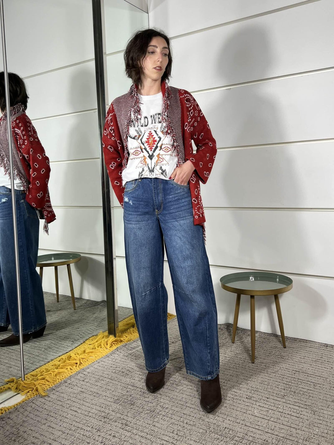 jeans barrel fit seul medium blu SEOULMEDIUM BLUE TWO WAY