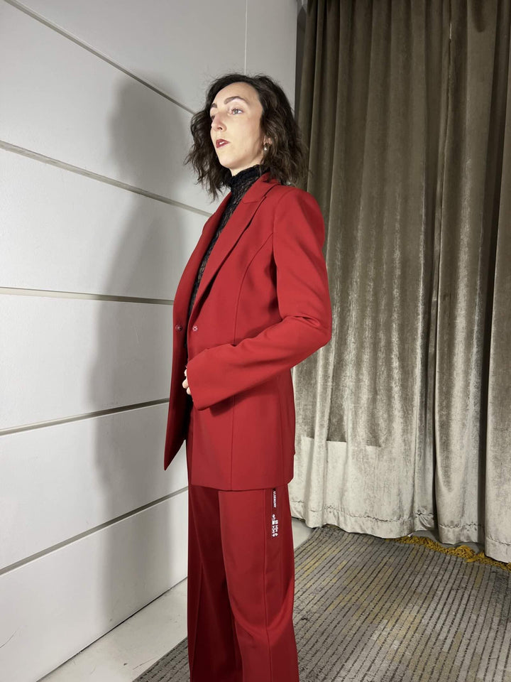 giacca femminile monopetto rossa 8S0565A6F5R862 PATRIZIA PEPE PREVIEW