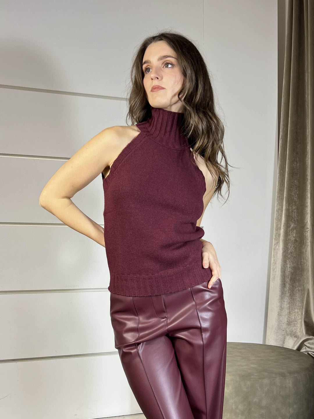 top bordeaux in maglia 77103FBORDEAUX VICOLO
