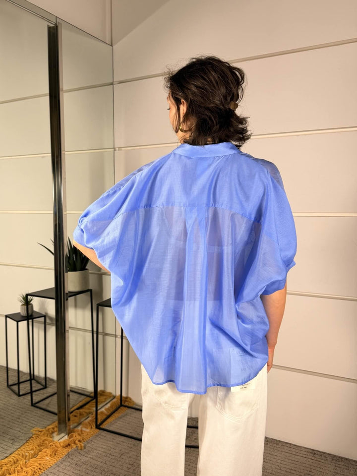camicia oxford in voile manica corta TAB2383OXFORD 85 VICOLO