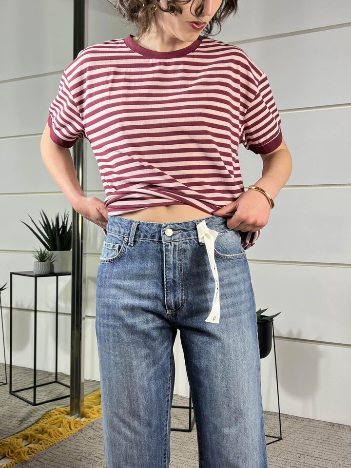 jeans modello frida denim blu V02O0652DENIM BLU PHILIA LOFT