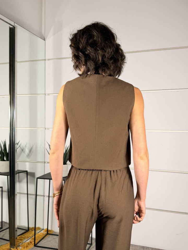 gilet moro in viscosa LIA-Q044MORO HAVE ONE