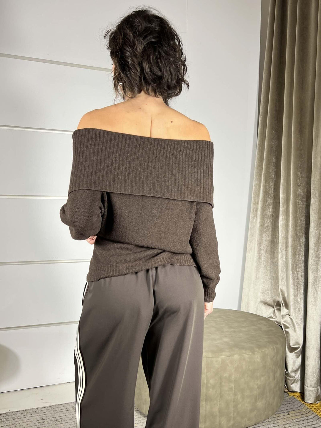 maglia scollo shiffer caffe MAZ-P108CAFFE HAVE ONE