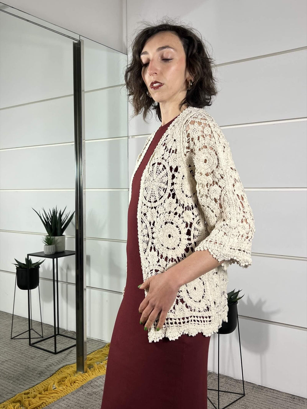 cardigan crochet latte 2668022LATTE SUSY MIX