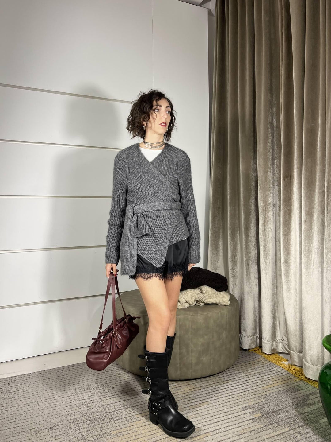 BORSA IN VERA PELLE CON COULISSE BO0404425 SEVENTY