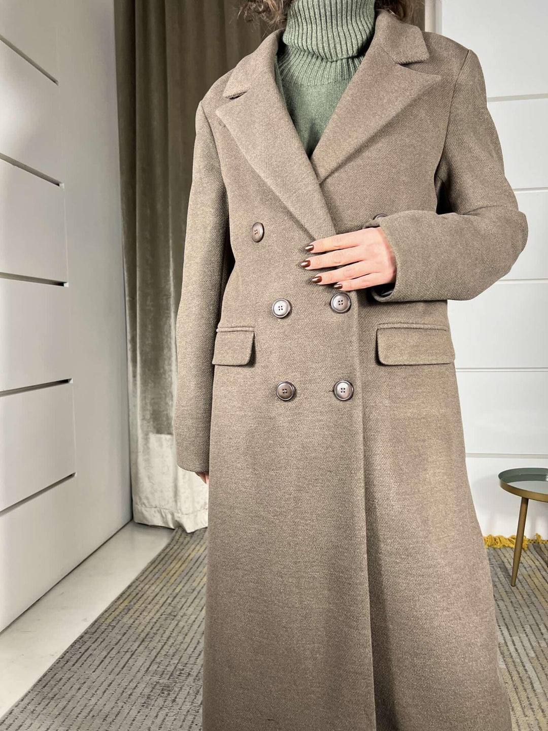 cappotto doppio petto lungo moro SMXJ0005MORO SUSY MIX