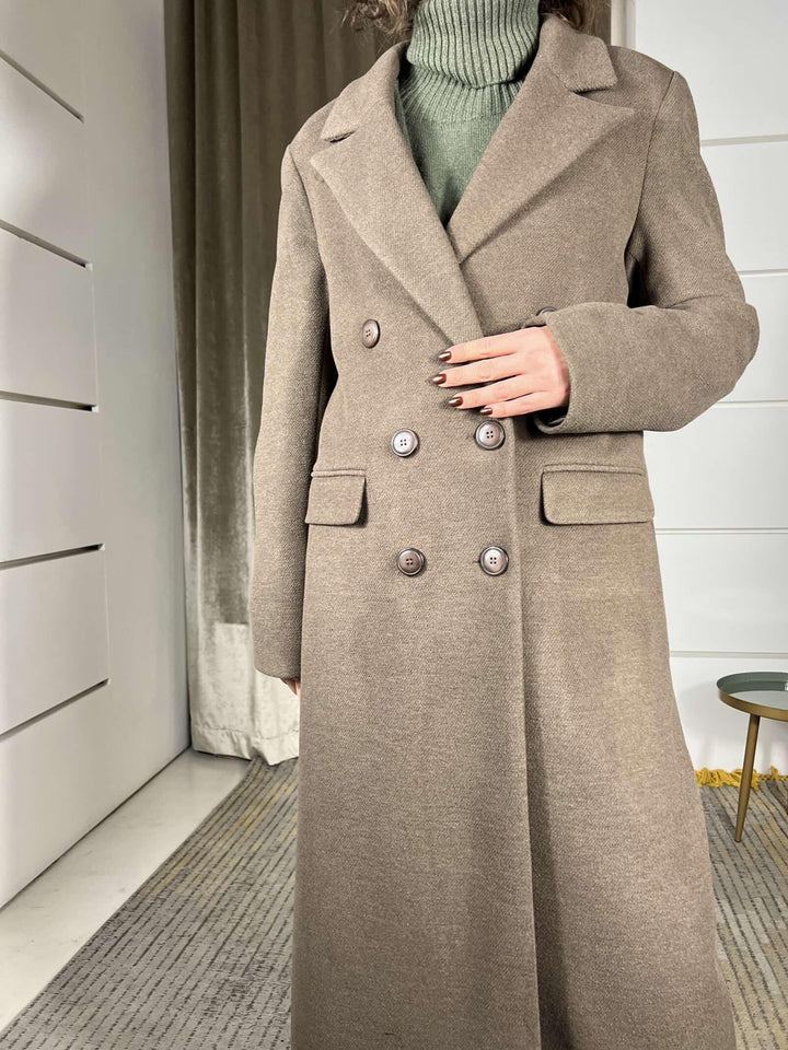 cappotto doppio petto lungo moro SMXJ0005MORO SUSY MIX