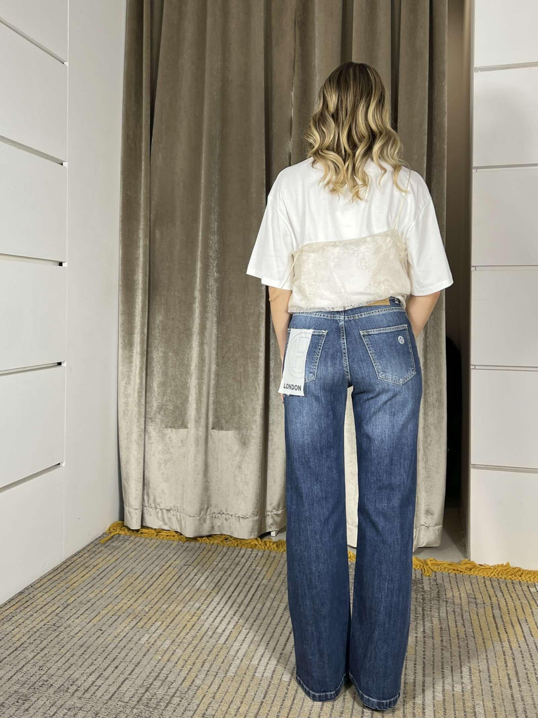 jeas modello london a palazzo denim PGZ-Q121DENIM HAVE ONE