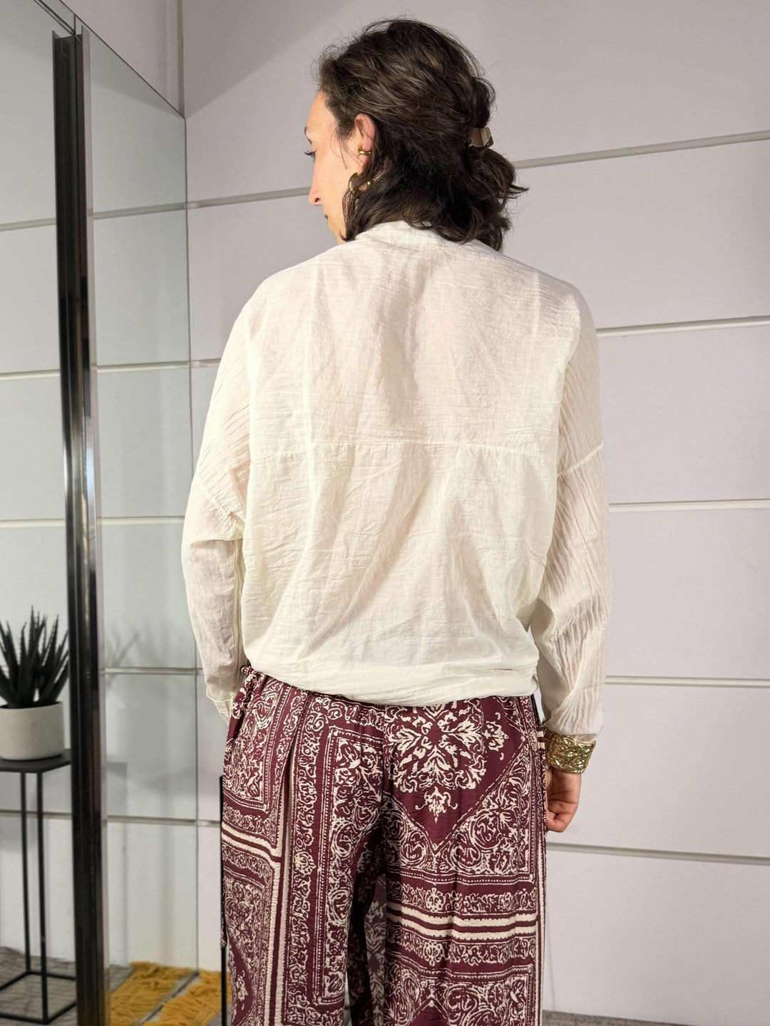 camicia burro in mussola 3020BURRO SPICY CAFE