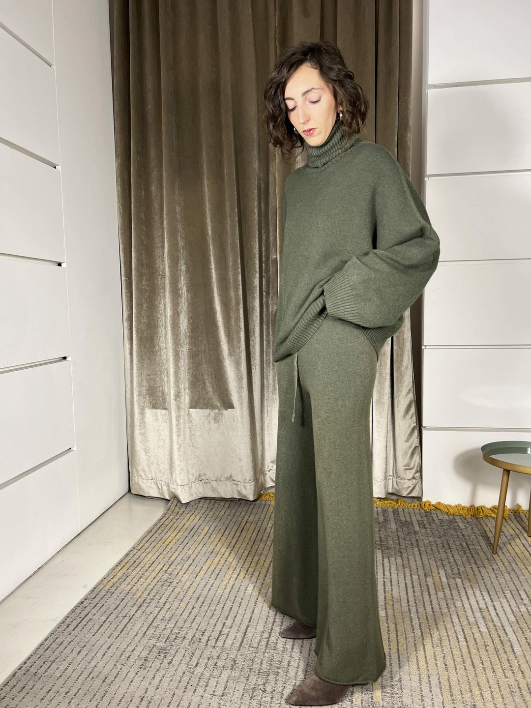 pantalone in maglia a palazzo militare P30258851765 IMPERIAL