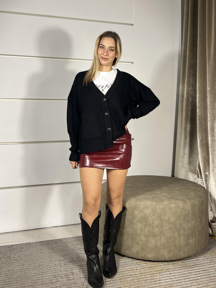 cardigan costa inglese 50%vi 28%pl 22%pa LN8717NERO SUSY MIX