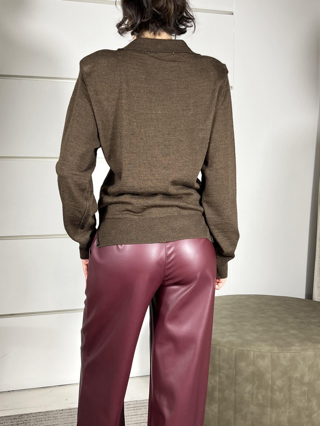 polo in mosto lana moro S01Y0645MORO PHILIA LOFT