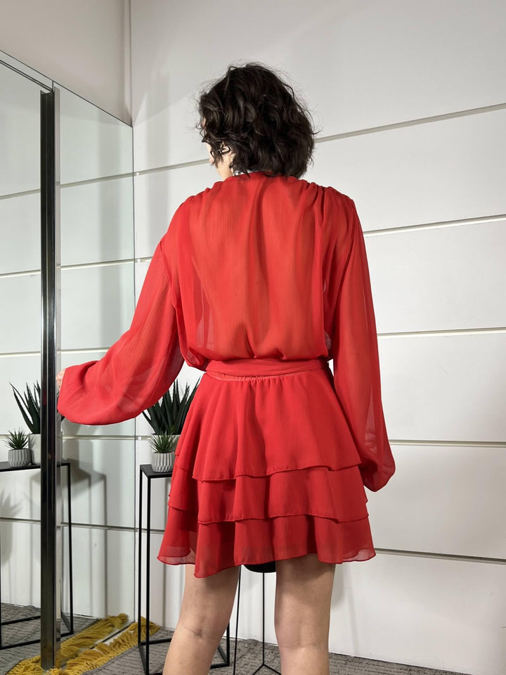 abito corto rosso AMA-Q077ROSSO HAVE ONE