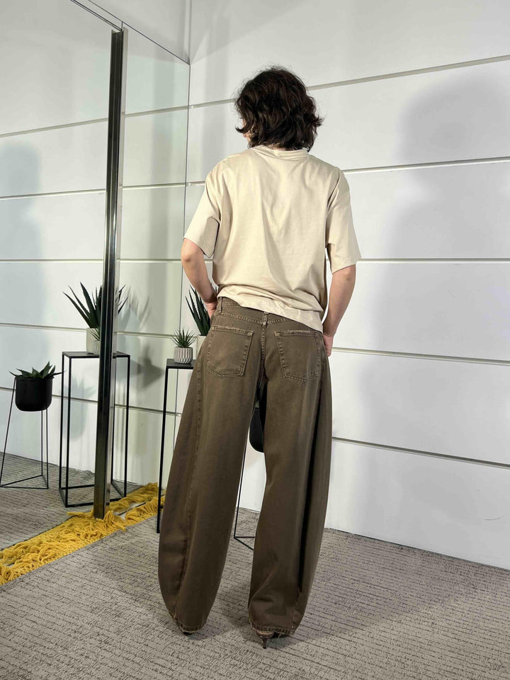 jeans relaxed brill a ovetto tinto capo moro ZUMI-COLORMORO TENSIONE IN
