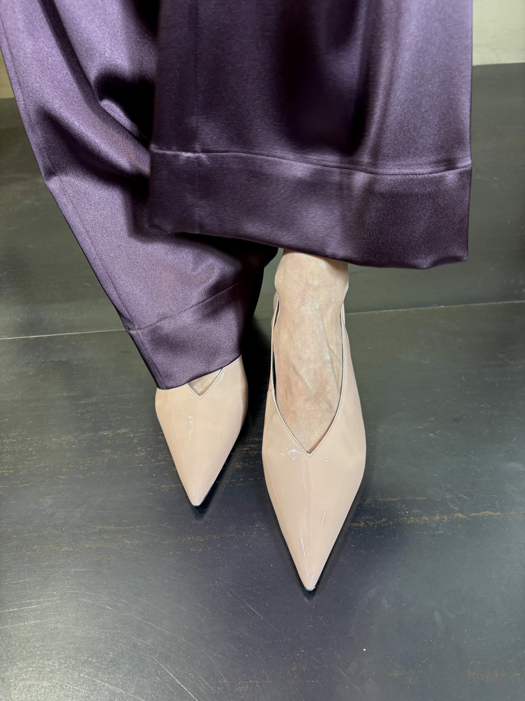 slingback in pelle glossy skin lucida 8Z0107L125R889 PATRIZIA PEPE PREVIEW