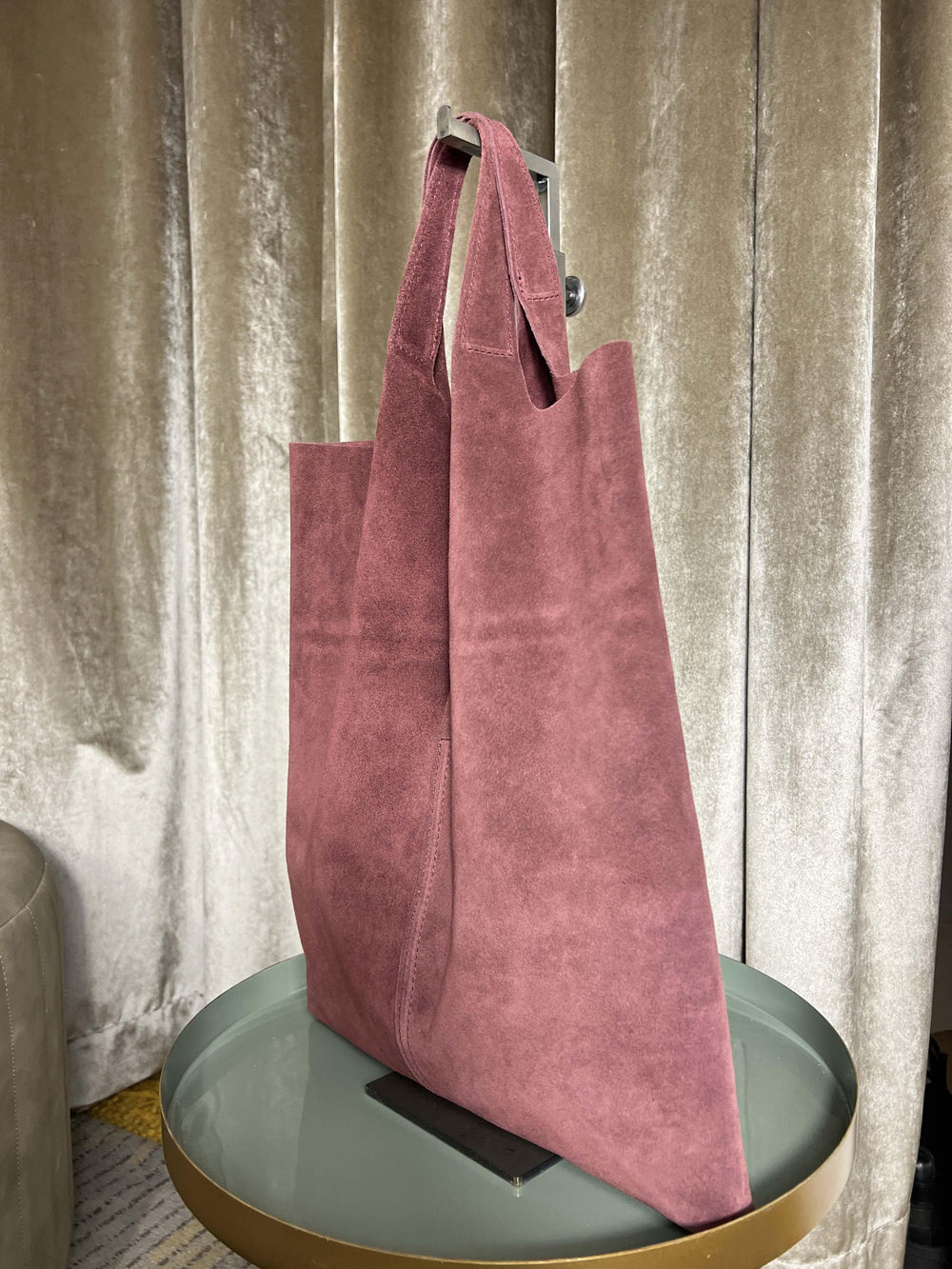 borsa in camoscio con taglio 5926BORDEAUX FEMME CAFE SELECTION