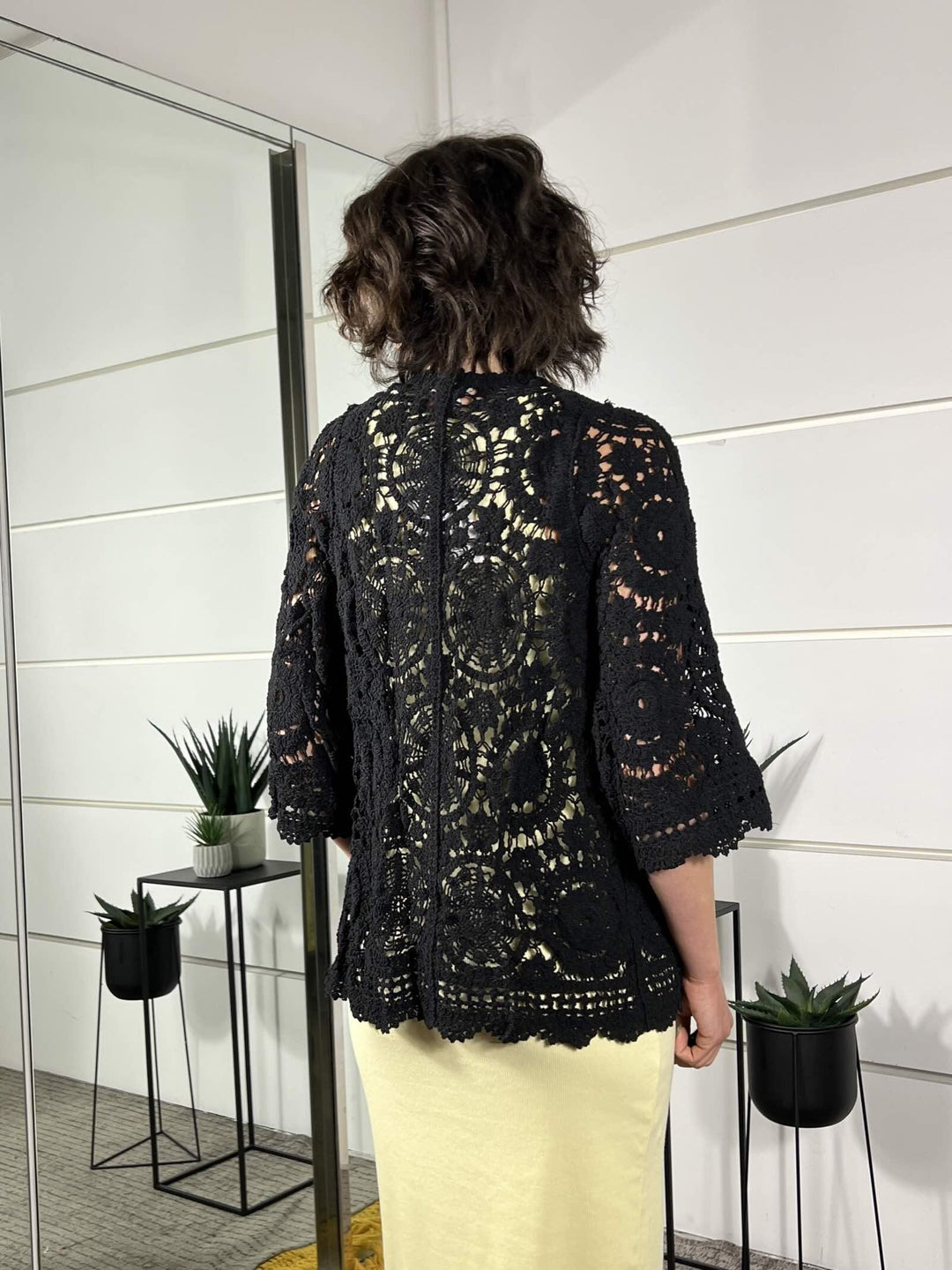 cardigan crochet nero 2668022NERO SUSY MIX