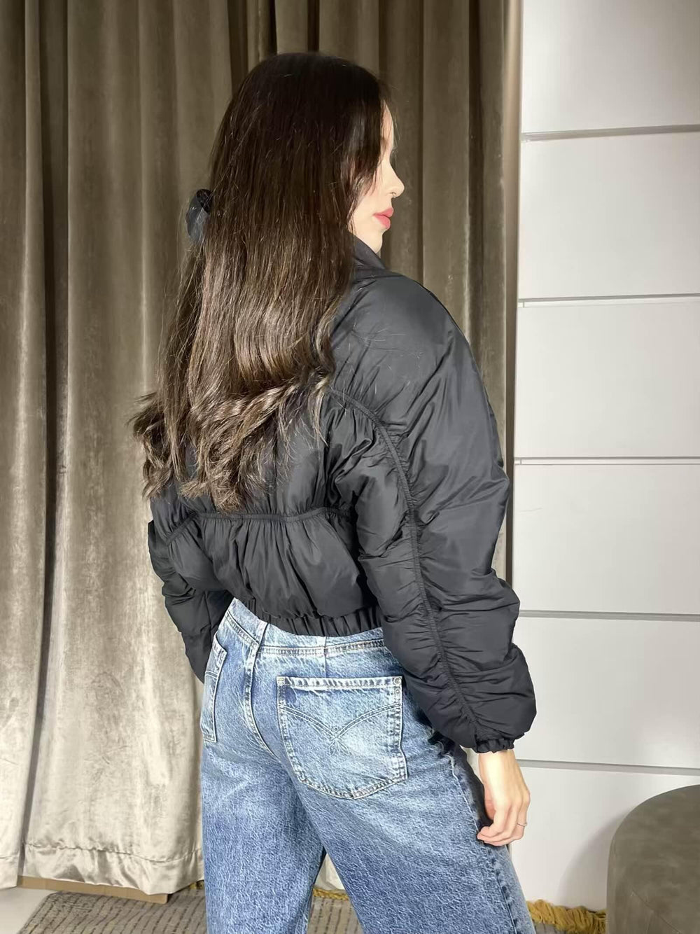 IMBOTTITO CROPPED CON SCIARPA INTEGRATA 8O0180A609K103 PATRIZIA PEPE PREVIEW