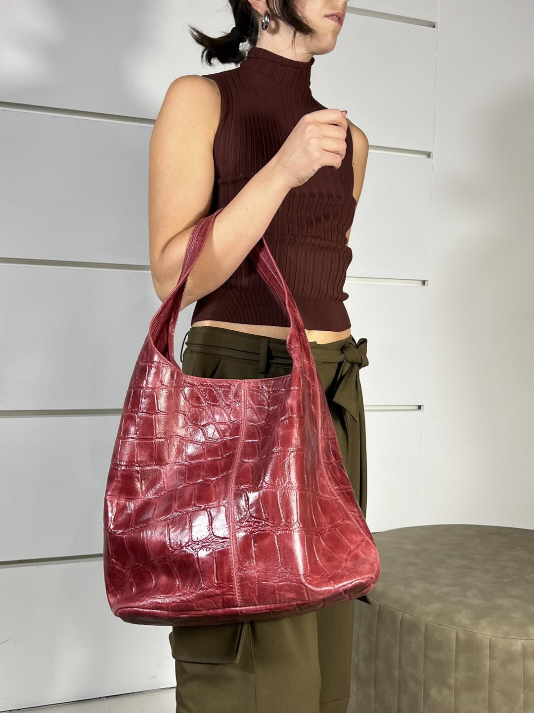 borsa bordeaux a sacca cocco VEACOCCOBORDEAUX SUSY MIX