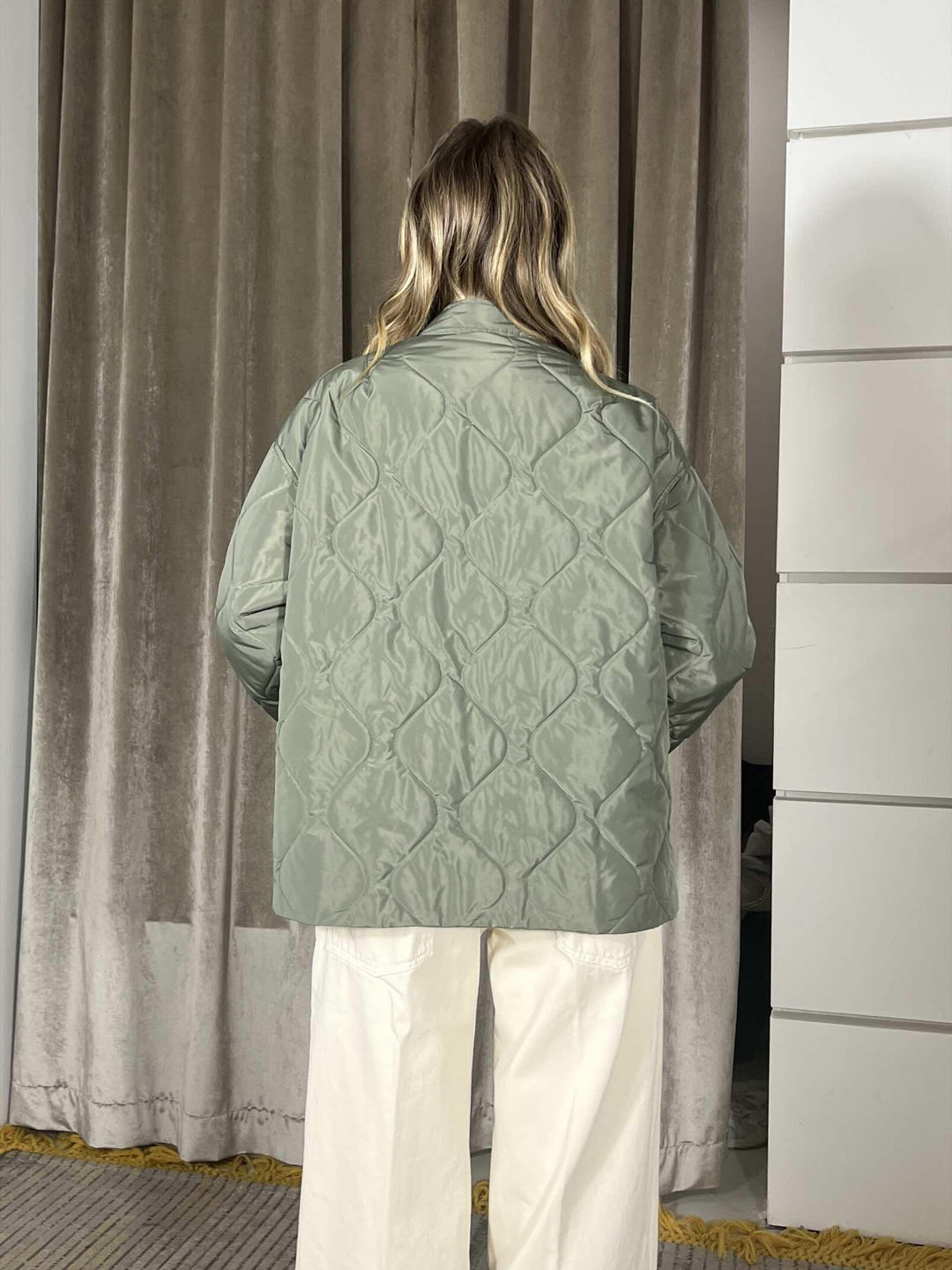 giubbotto trapuntato verde salvia SMXGB0022VERDE SALVIA SUSY MIX