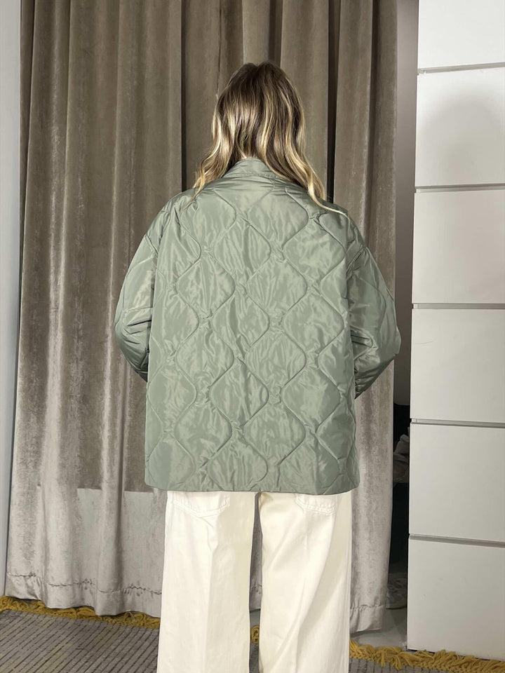 giubbotto trapuntato verde salvia SMXGB0022VERDE SALVIA SUSY MIX