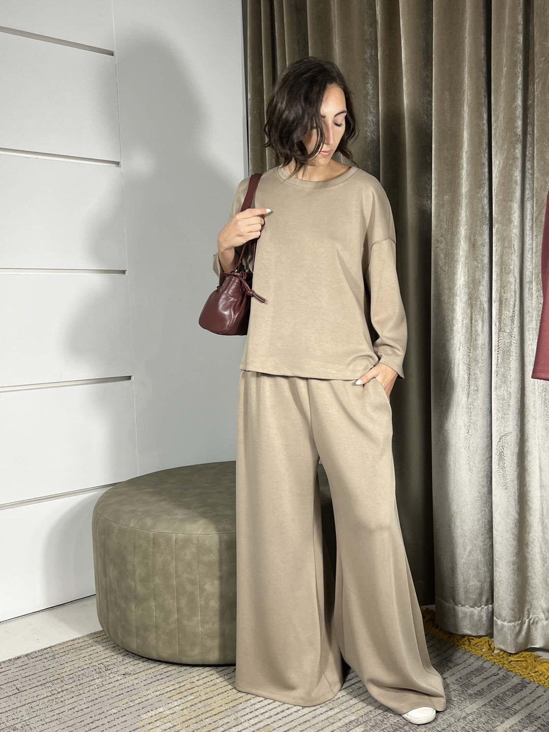 COMPLETO TORTORA FELPA E PANTALONE ALASKATORTORA SUSY MIX