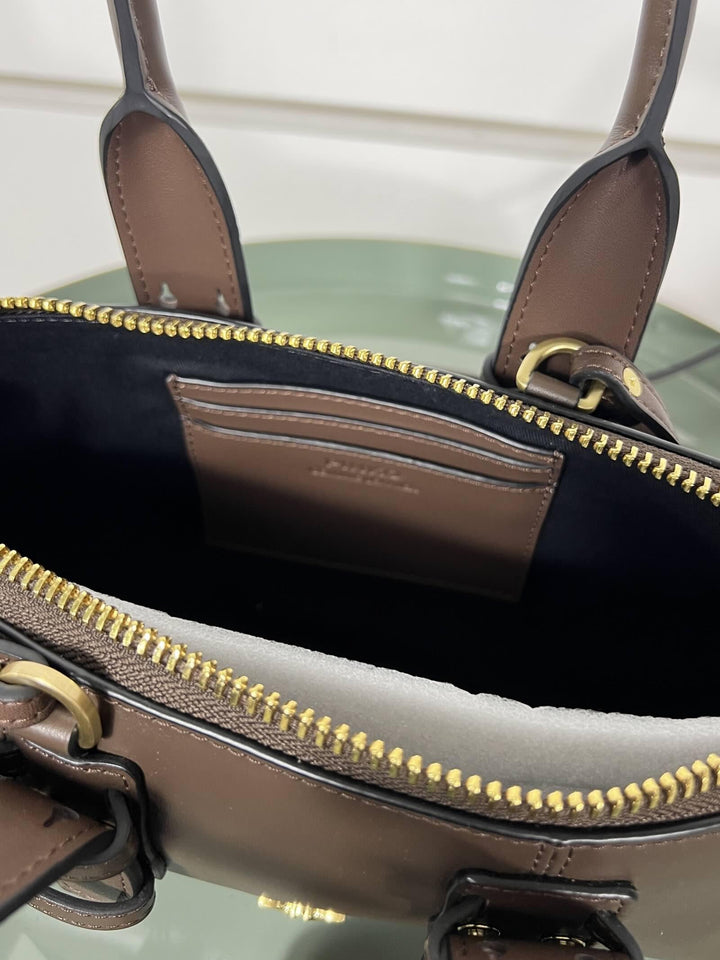 Borsa bowling baguette marrone BOWLING BAG BAGUETTEL74V PINKO