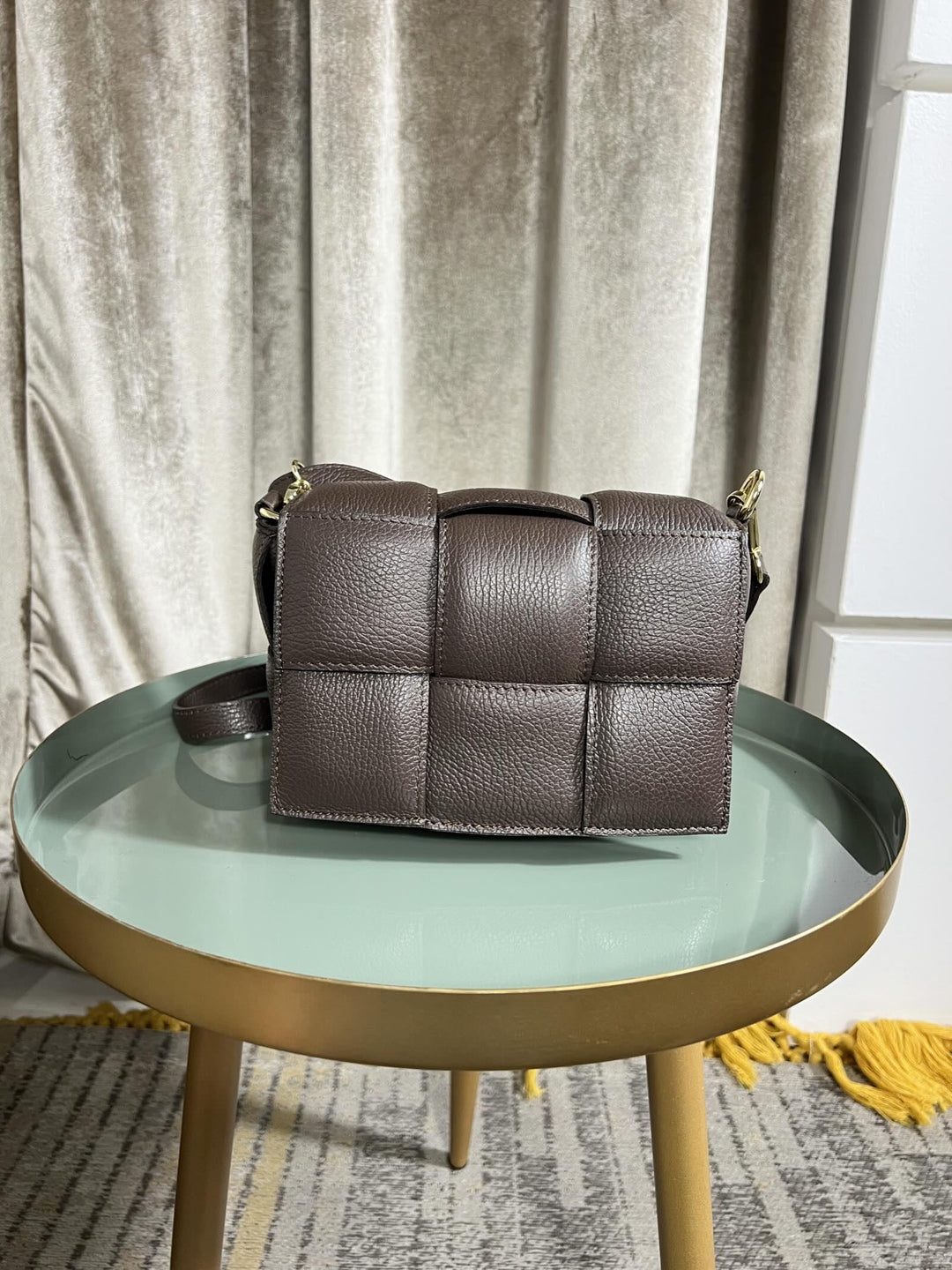 BORSA MORO A INTECCIO IN PELLE CON TRACOLLA 264130MORO FEMME CAFE SELECTION