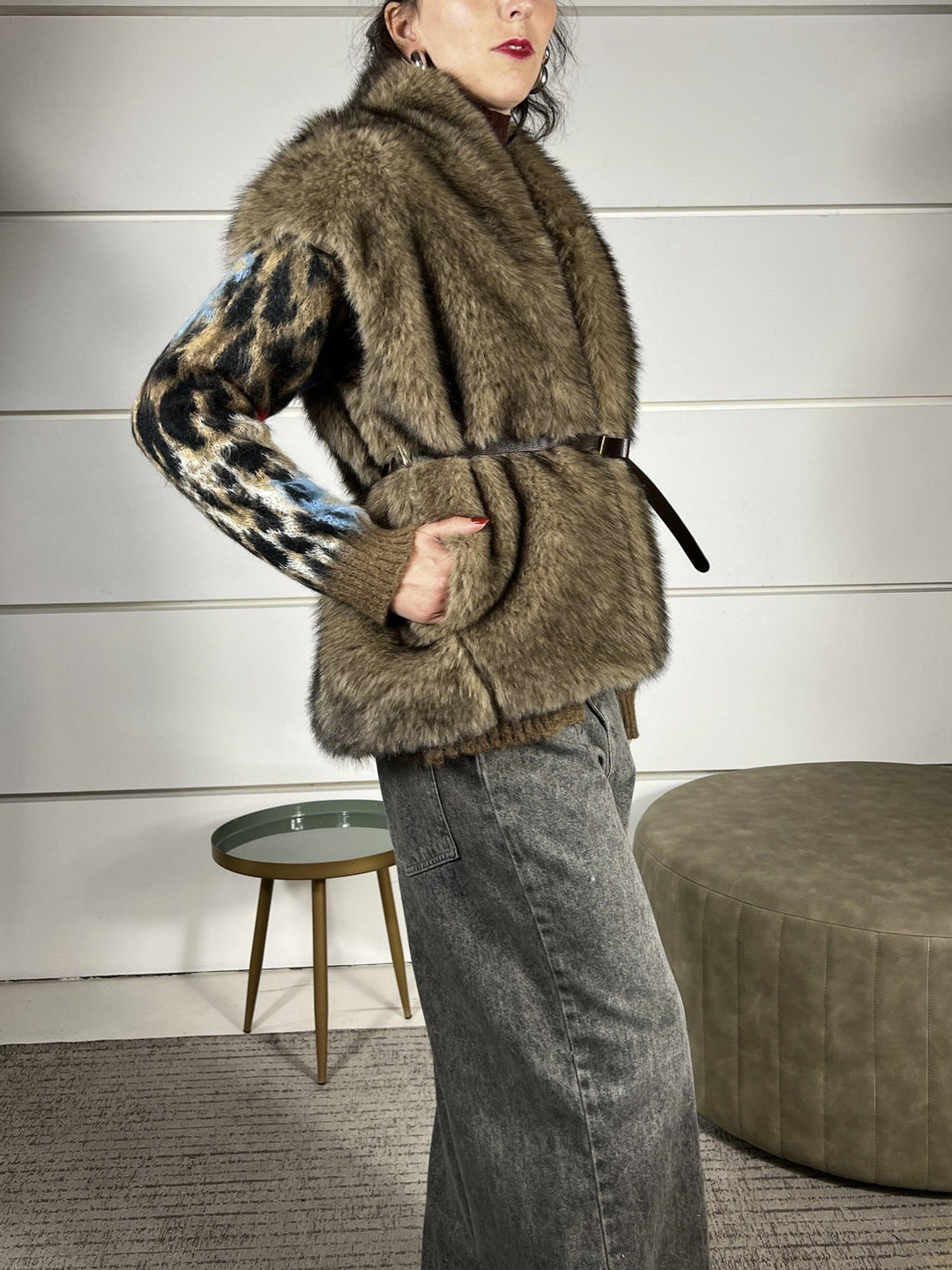 gilet ecopelliccia cammello 505017CAMMELLO SUSY MIX