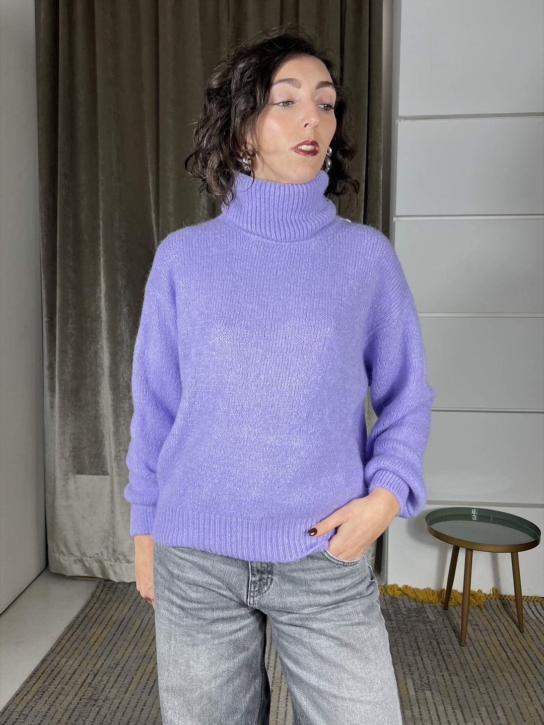 dolcevita lilla in msto lana 28014LILLA SUSY MIX