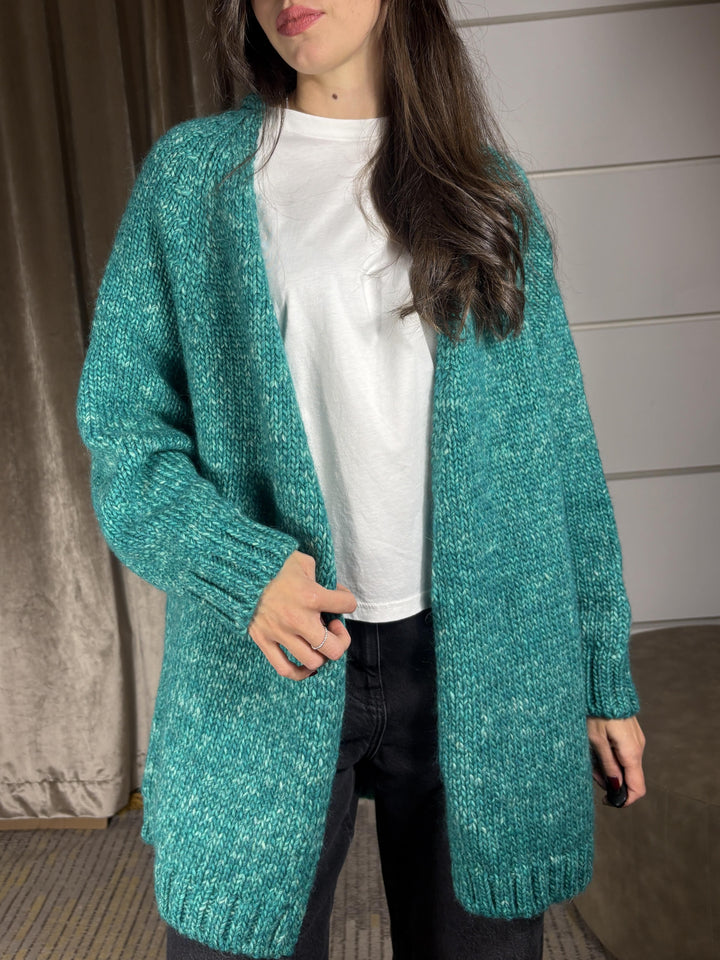 CARDIGAN LUNGO MULTICOLORE CILL5326 CARLA G. MAGLIE