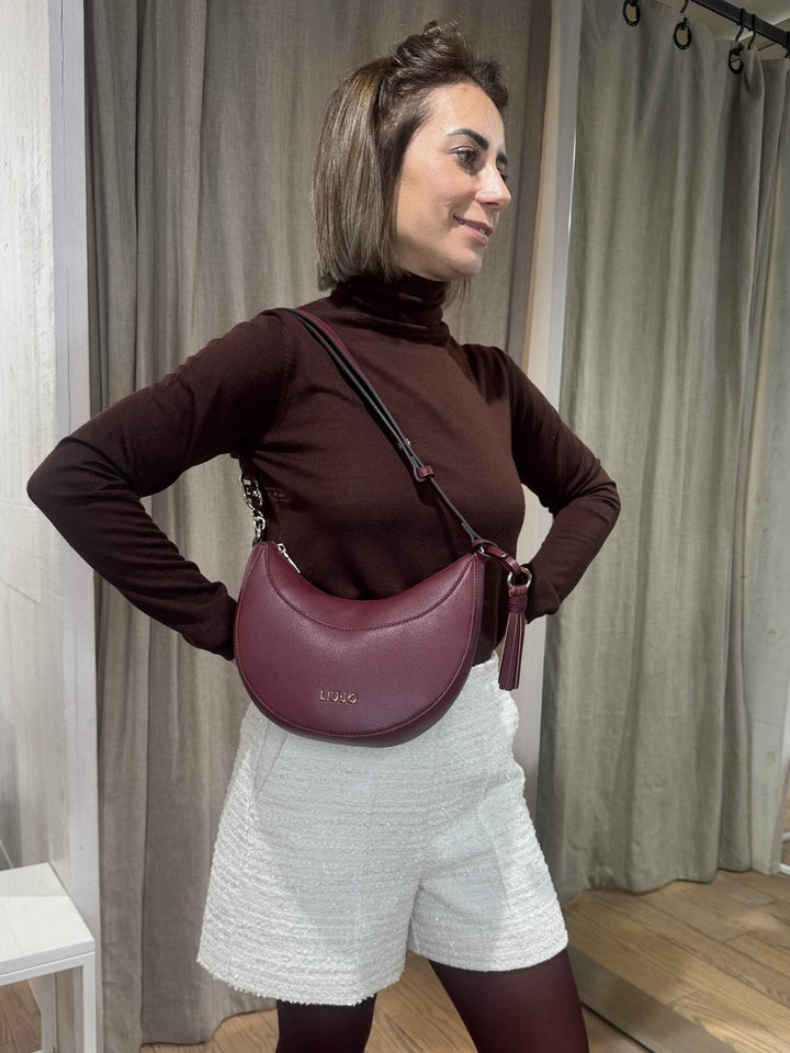 BORSA MEZZA LUNA ROSSA A SPALLA AF5251E005891726 LIU JO ACCESSORIES