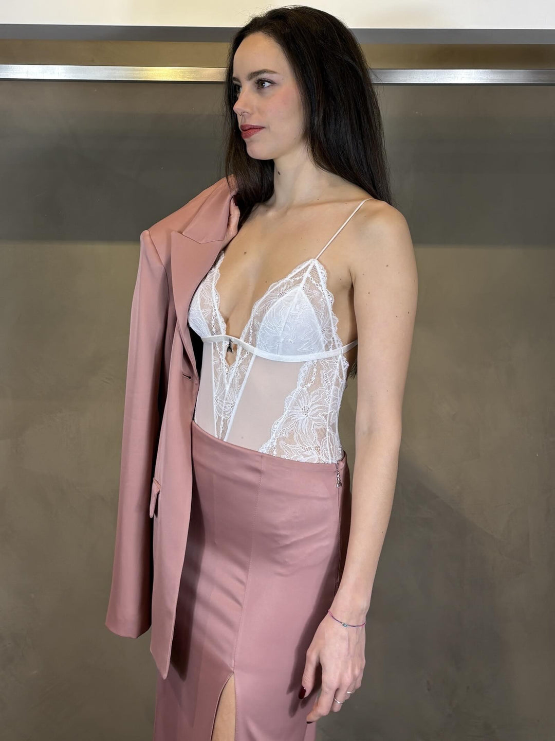 body bianco in pizzo 2I0143A602W146 PATRIZIA PEPE MAIN