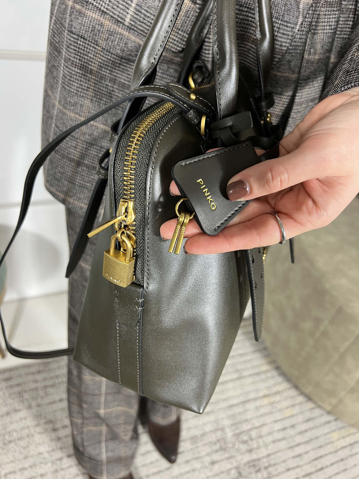 BORSA BOWLING A MANO IN PELLE BOWLING BAGZ99V PINKO