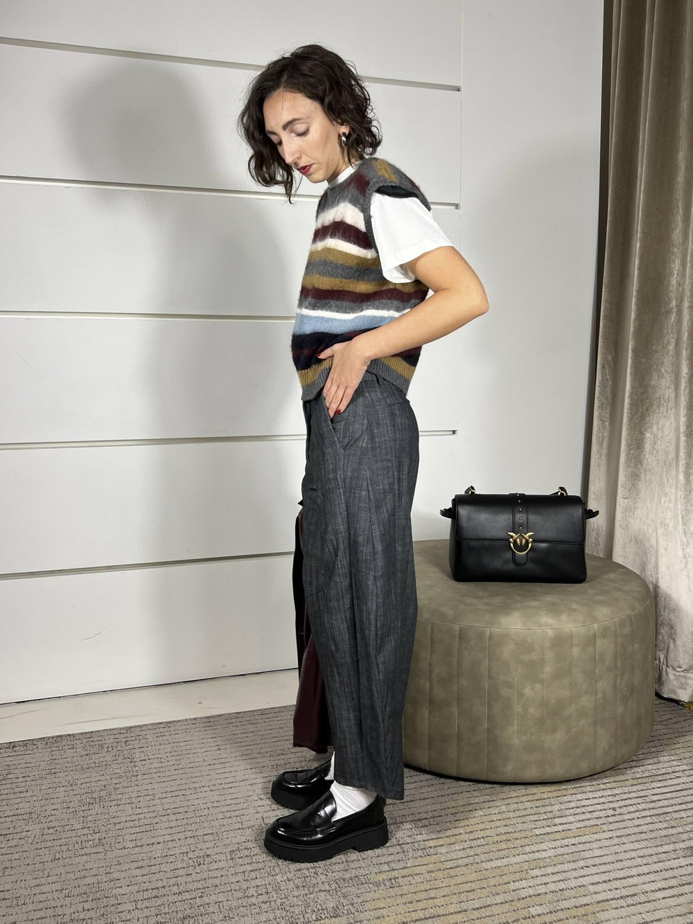 pantalone stone wash barrel fit  nero P5T5KAHNERO IMPERIAL