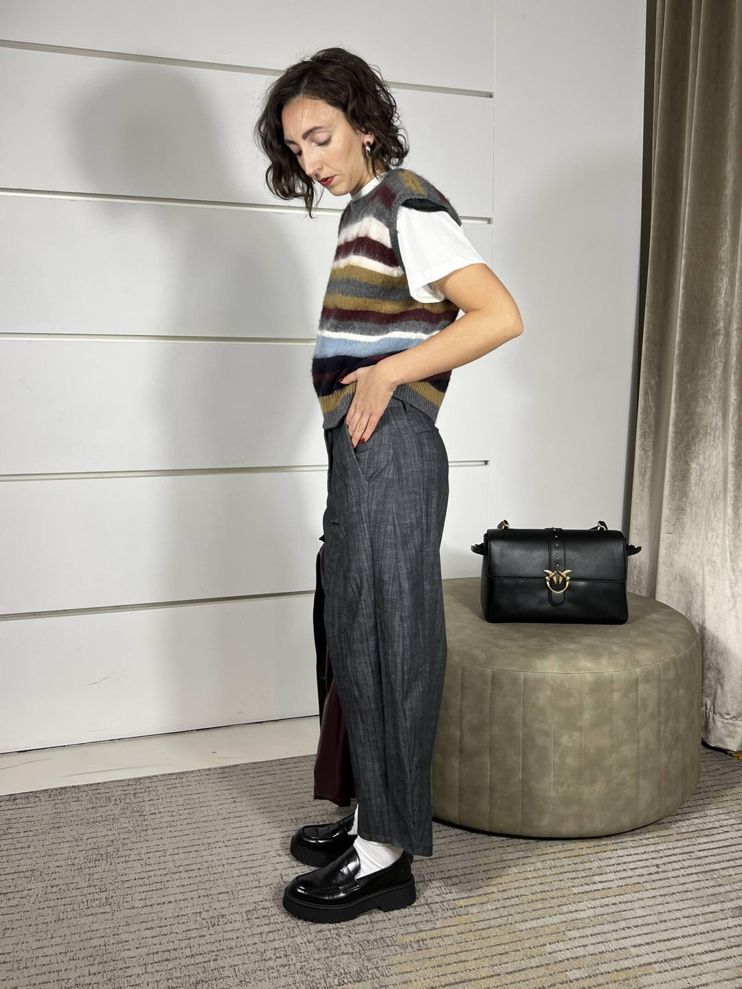 pantalone stone wash barrel fit  nero P5T5KAHNERO IMPERIAL