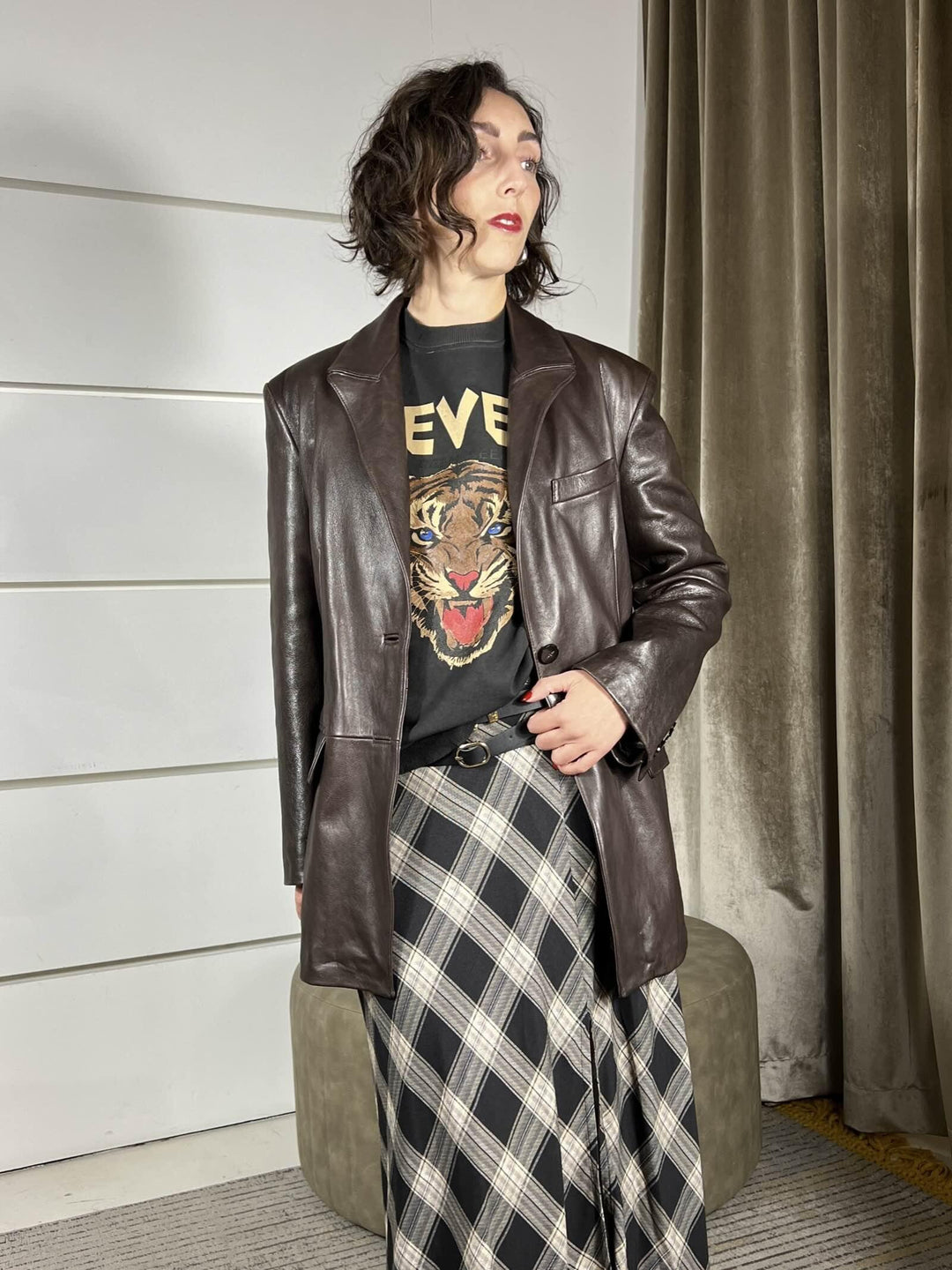 GIACCA IN VERA PELLE FONDANT A25CPGIS0101V0746 CORSELLINI